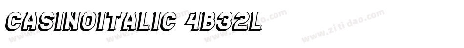 CasinoItalic-4B32l字体转换