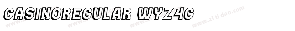 CasinoRegular-Wyz4G字体转换