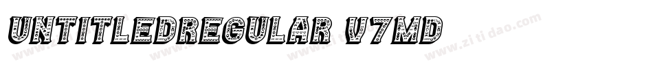 UntitledRegular-v7MD字体转换