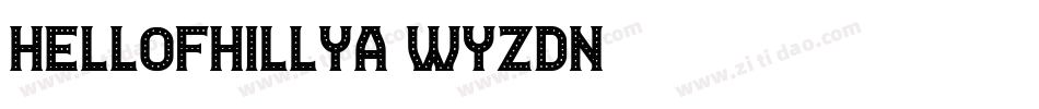 HelloFhillya-WyzDn字体转换