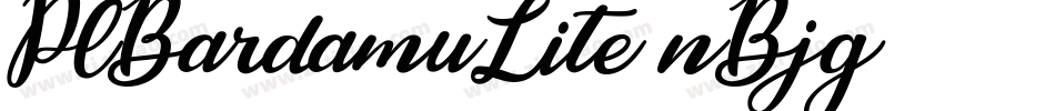 PlBardamuLite-nBjg字体转换