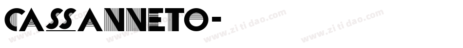 CassannetO字体转换