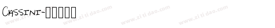 Cassini字体转换