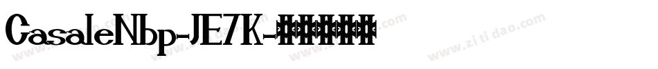 CasaleNbp-JE7K字体转换