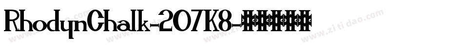 RhodynChalk-2O7K8字体转换
