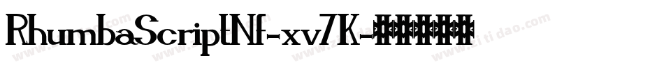 RhumbaScriptNf-xv7K字体转换