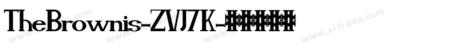 TheBrownis-ZVJ7K字体转换