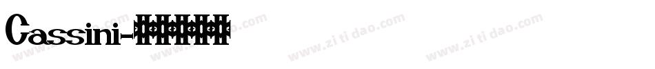 Cassini字体转换