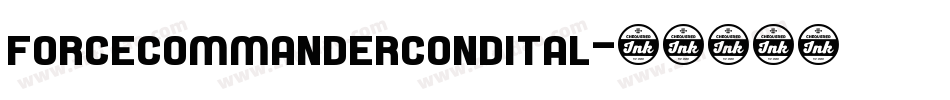 forcecommandercondital字体转换