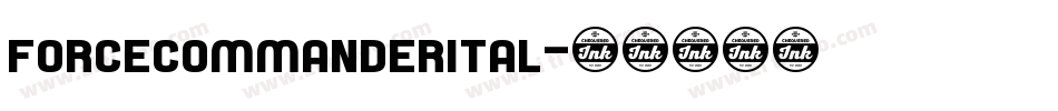 forcecommanderital字体转换