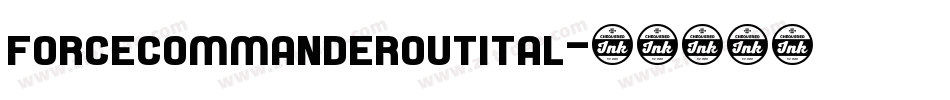 forcecommanderoutital字体转换
