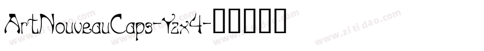 ArtNouveauCaps-Yzx4字体转换