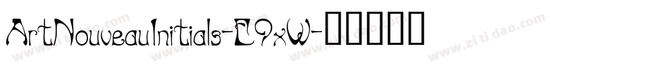 ArtNouveauInitials-E9xW字体转换