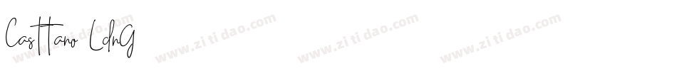 Casttano-LdnG字体转换