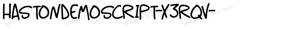 HastonDemoScript-x3RqV字体转换