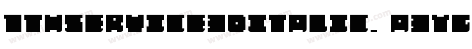 7ThService3DItalic-a3Yg字体转换