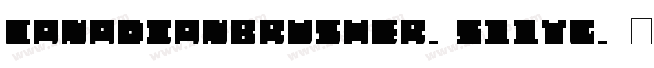 Canadianbrusher-511YG字体转换