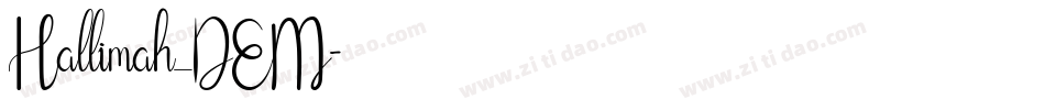 Hallimah_DEM字体转换