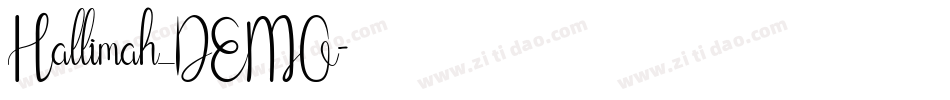 Hallimah_DEMO字体转换