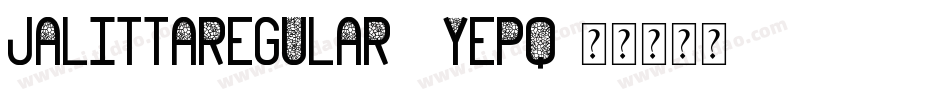 JalittaRegular-6YePq字体转换