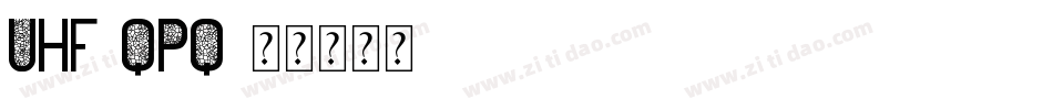 Uhf-qPq字体转换