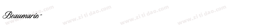 Beaumaris字体转换