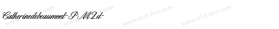 Catherinedebeaumont-PM2d字体转换