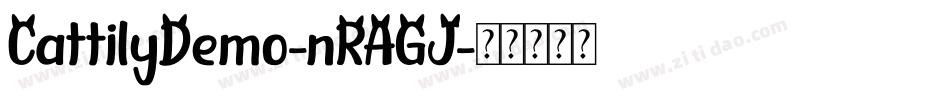 CattilyDemo-nRAGJ字体转换