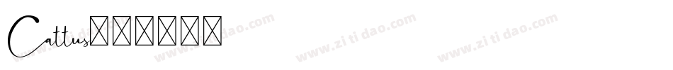 Cattus字体转换