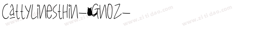 Cattylinesthin-1GnOZ字体转换