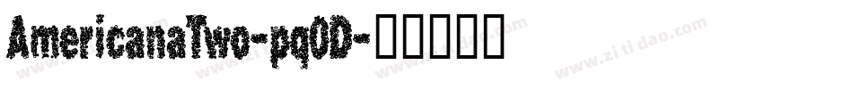 AmericanaTwo-pq0D字体转换