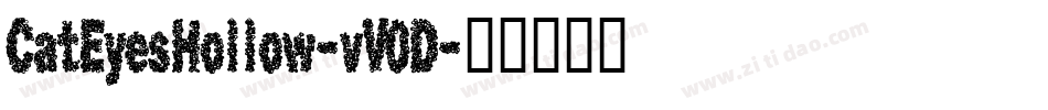 CatEyesHollow-vV0D字体转换