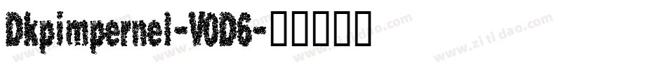 Dkpimpernel-V0D6字体转换