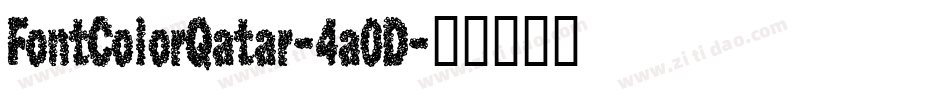 FontColorQatar-4a0D字体转换