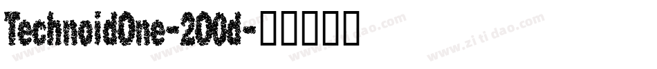 TechnoidOne-2O0d字体转换 TechnoidOne-2O0d字体转换