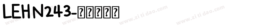 LEHN243字体转换