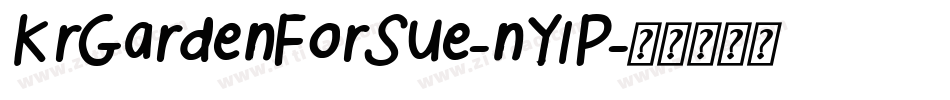 KrGardenForSue-nYlP字体转换
