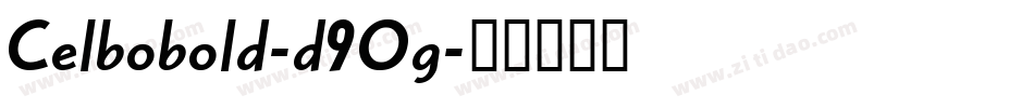 Celbobold-d9Og字体转换
