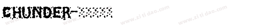 Chunder字体转换