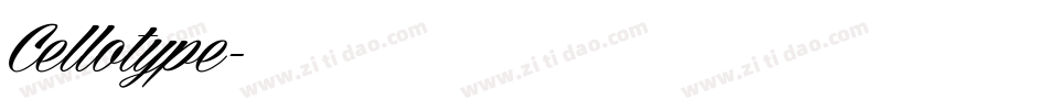 Cellotype字体转换