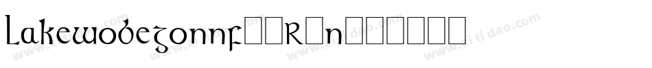 Lakewobegonnf-8R1n字体转换