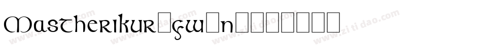 Mastherikur-yw1n2字体转换