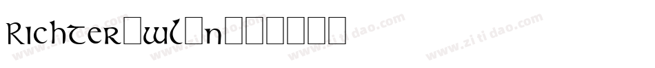 Richter-wl1n字体转换