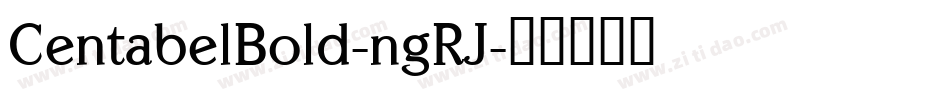 CentabelBold-ngRJ字体转换