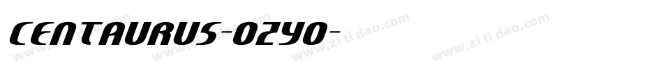Centaurus-ozY0字体转换