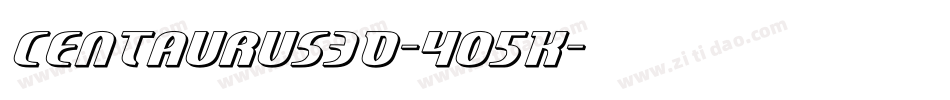 Centaurus3D-4O5K字体转换
