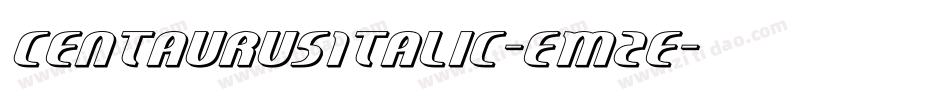 CentaurusItalic-EM2e字体转换