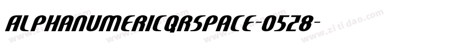 AlphanumericqrSpace-O5z8字体转换