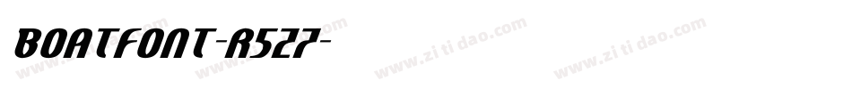 Boatfont-r5z7字体转换