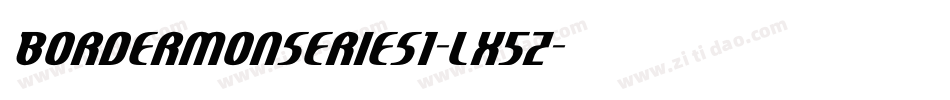 BordermonSeries1-lx5Z字体转换